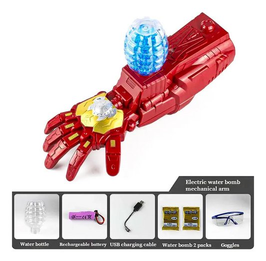 GUANTE DE IRON MAN CON BALAS HIDROGEL
